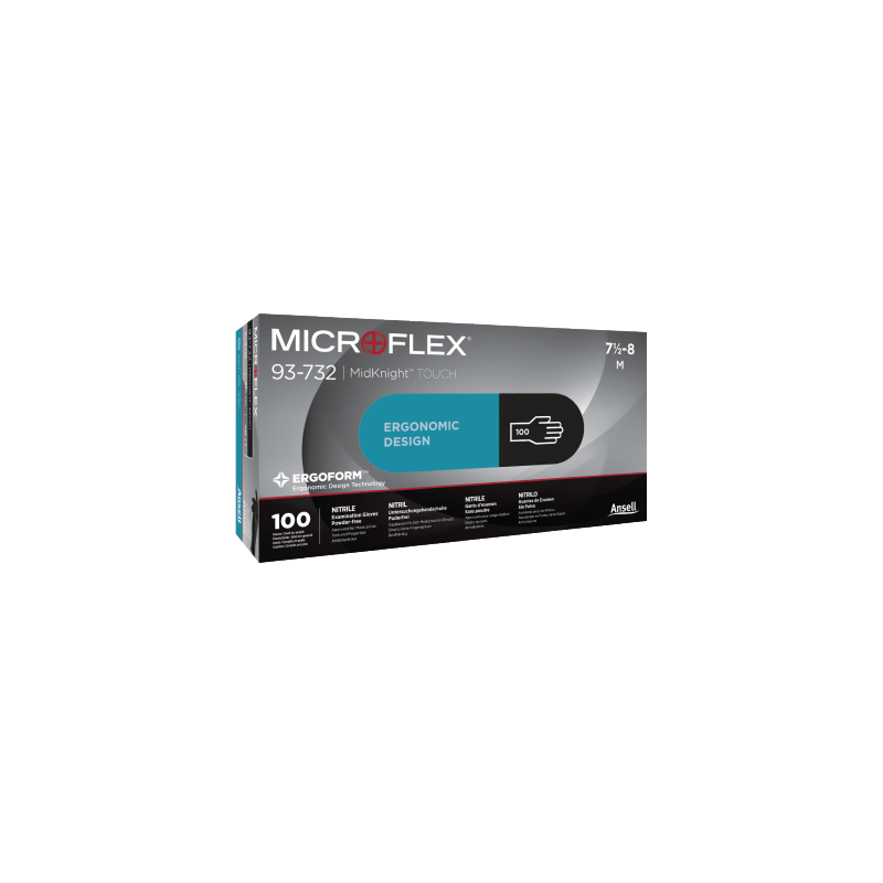 Microflex 93-732 nitrile noir XS (x100)