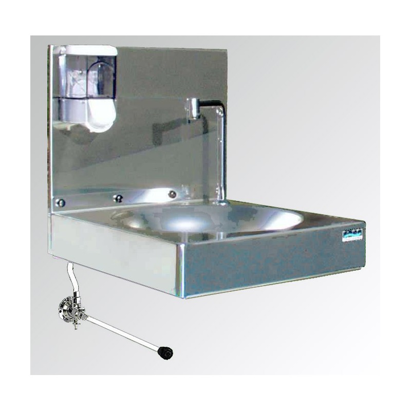 Lavabo inox avec dosseret SANS